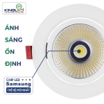 Đèn led âm trần chiếu rọi Opal 7W DLR-7SS-T90-V/TT/T Kingled chính hãng